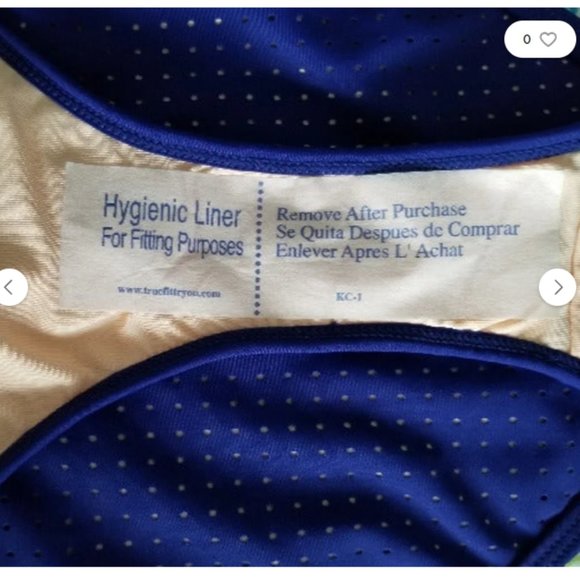 NWT FABLETICS VALENTINA BIKINI BOTTOM SWIMSUIT BLUE M S - Picture 9 of 9